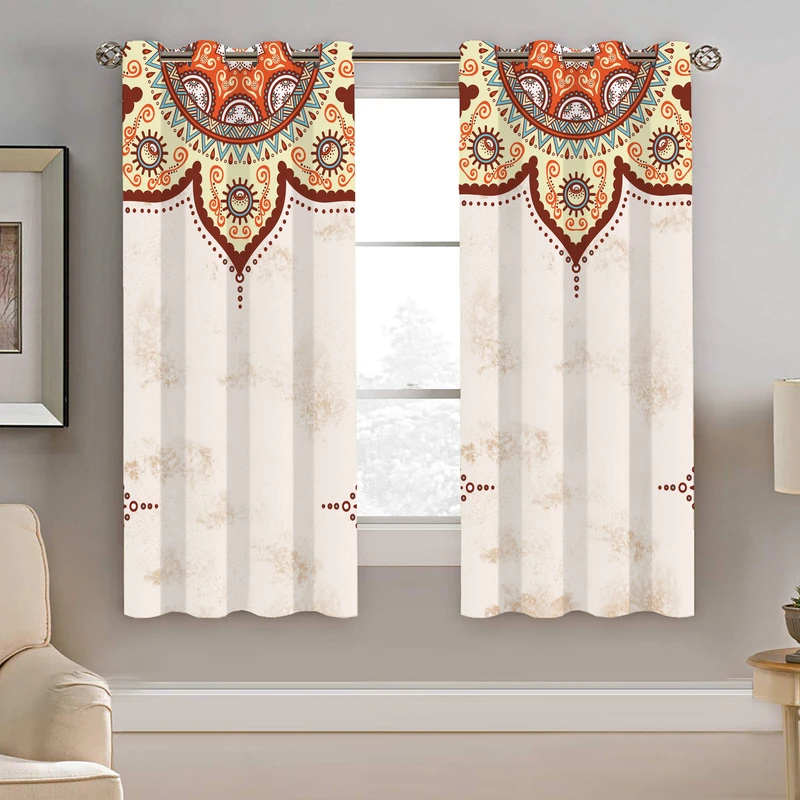 پرده نیروانا طرح سنتی مدل مخمل کد 8066 سایز 140×200 سانتی متر