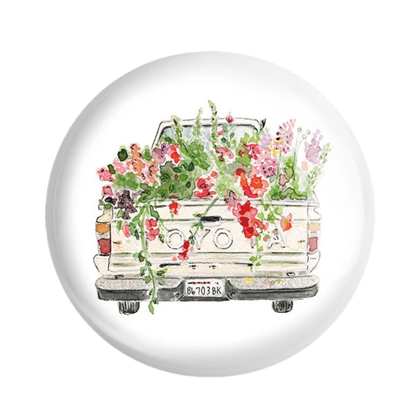 مگنت خندالو طرح ماشین گل 5279