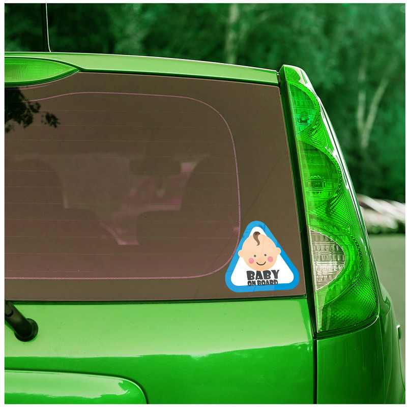 برچسب خودرو طرح baby on board بچه کوچولو کد 81