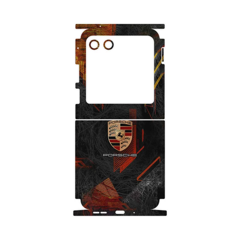 برچسب پوششی ماهوت مدل Porsche_Logo-FullSkin مناسب برای گوشی موبایل موتورولا Razr 40 Ultra
