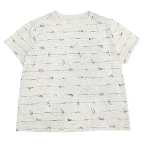 تی شرت آستین کوتاه زنانه پیریمارک مدل نخی طرح میو