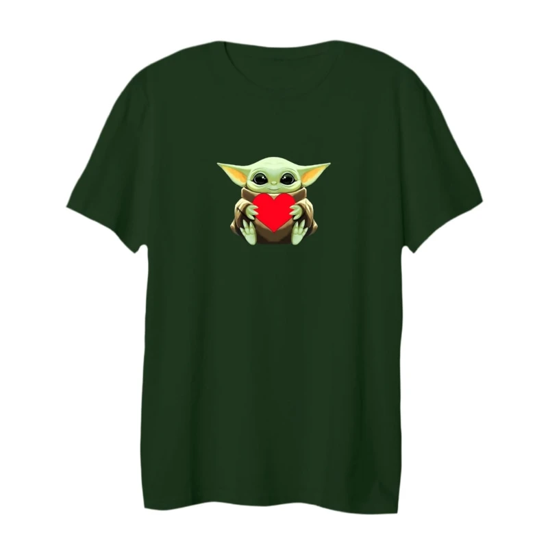 تی شرت لانگ آستین کوتاه زنانه مدل بیبی یودا کد 16