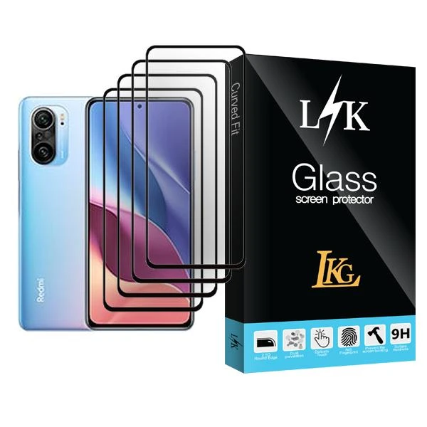 محافظ صفحه نمایش ال کا جی مدل LK Glass MIX004 مناسب برای گوشی موبایل شیائومی Redmi K40 Pro بسته چهار عددی