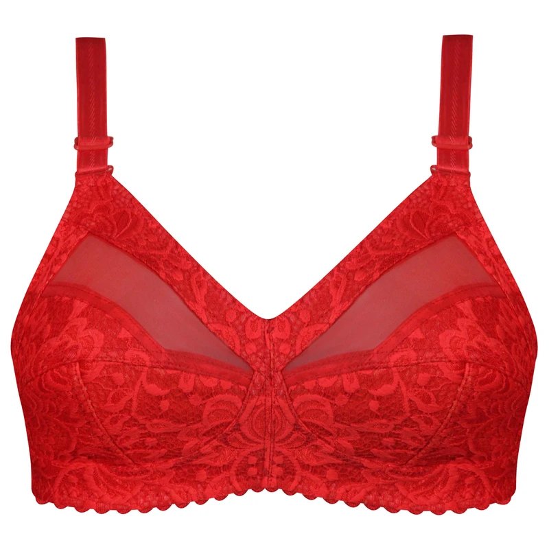 سوتین زنانه ماییلدا مدل بدون فنر گیپور گلدار کد 5055