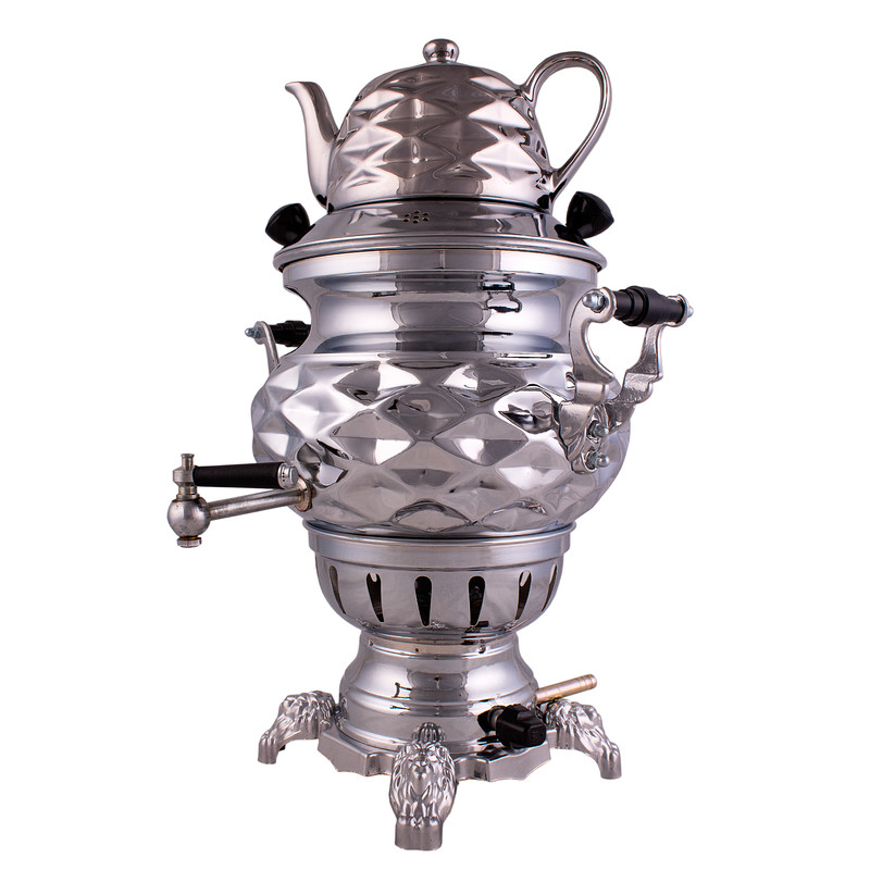 سماور گازی مدل مشبک کد 2459 ظرفیت 8 لیتر