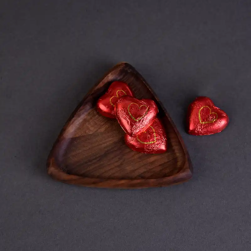 بشقاب چوبی مدل دفرمه کد21