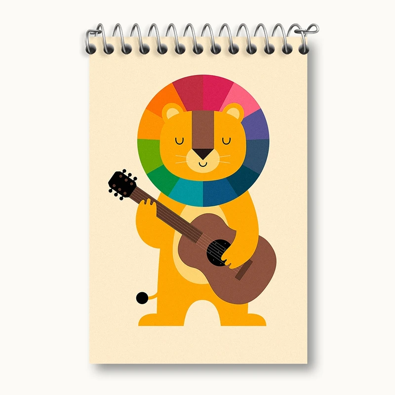 دفتر یادداشت 50 برگ خندالو مدل شیر کد F91