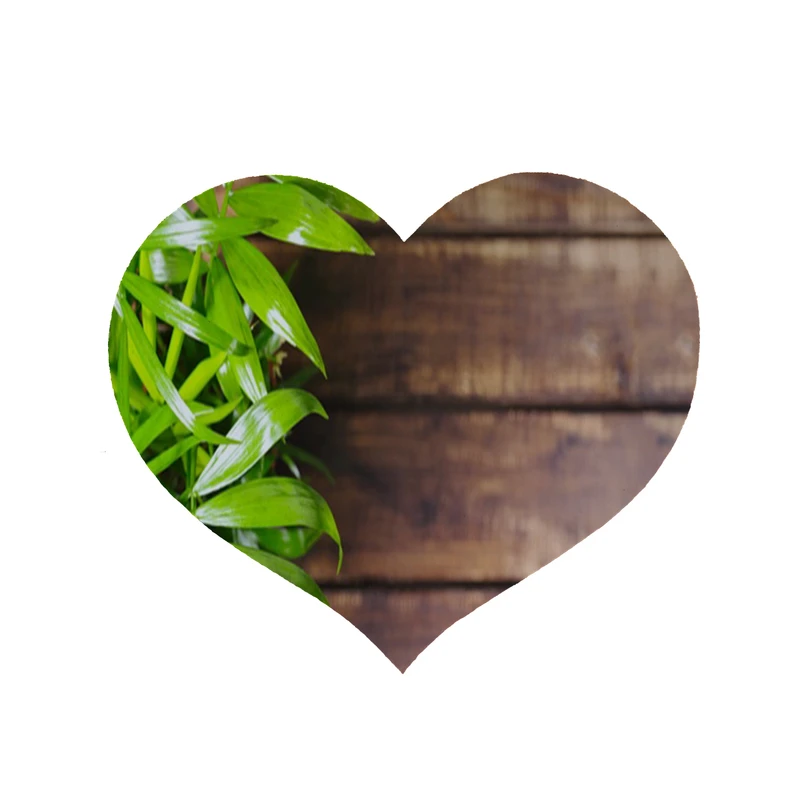 پادری مدل قلب طرح برگ کد 8111 سایز 90 × 90 سانتی متر