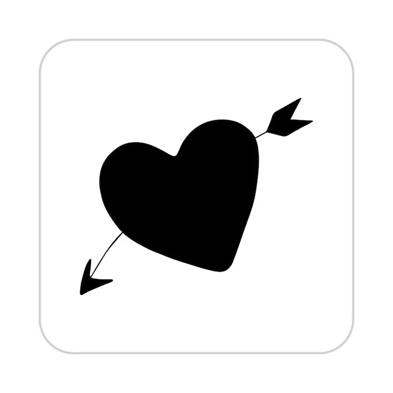 زیر لیوانی کاکتی طرح عاشقانه مدل mp38544