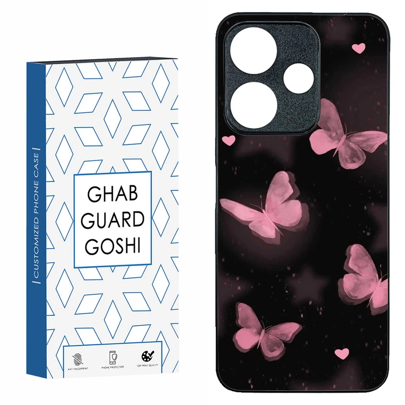 کاور قاب گارد گوشی طرح پروانه کد TPU-182 مناسب برای گوشی موبایل شیائومی  REDMI 13  