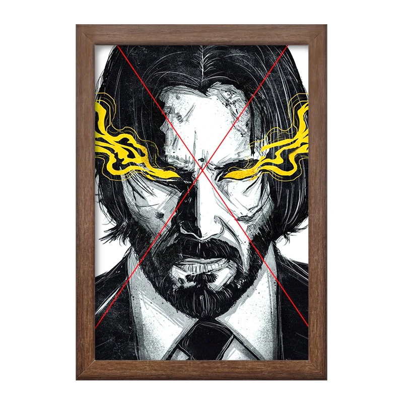 تابلو خندالو طرح جان ویک (John Wick) کد F1911