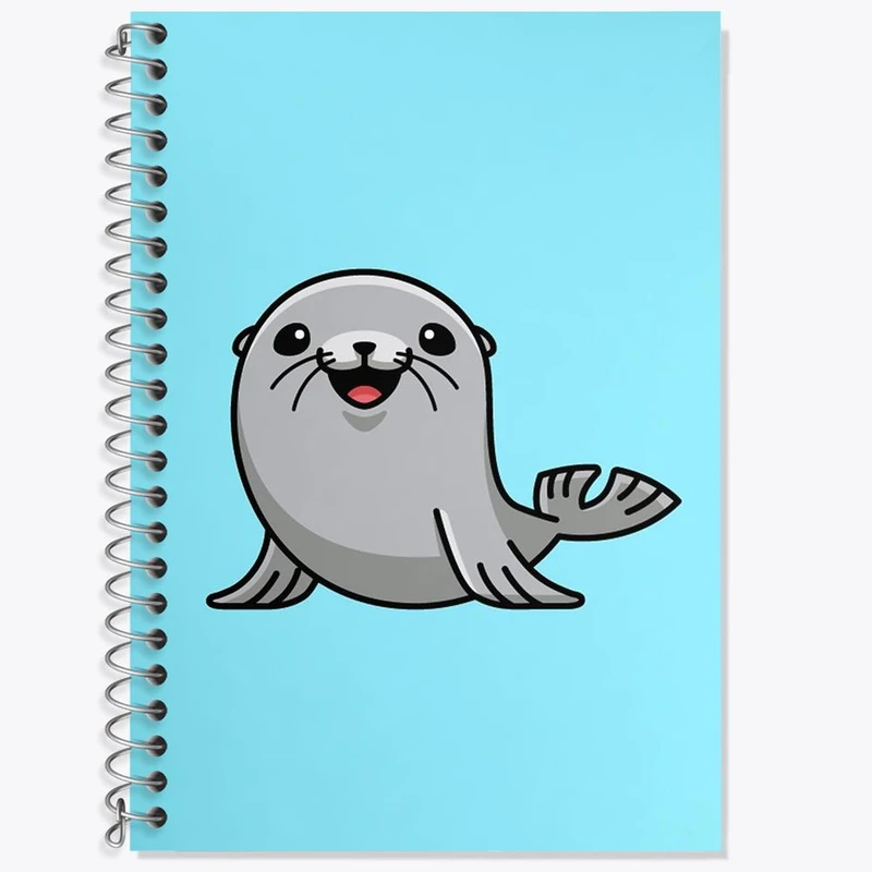 دفتر لغت 50 برگ خندالو مدل حیوانات آبزی شیر دریایی کد 28157