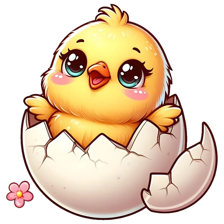 استیکر پارچه و لباس پاد آفرین مدل جوجه کد DKST284