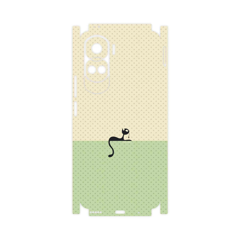 برچسب پوششی ماهوت مدل Minimal Internet Cat Icon-FullSkin مناسب برای گوشی موبایل آنر 90 Lite