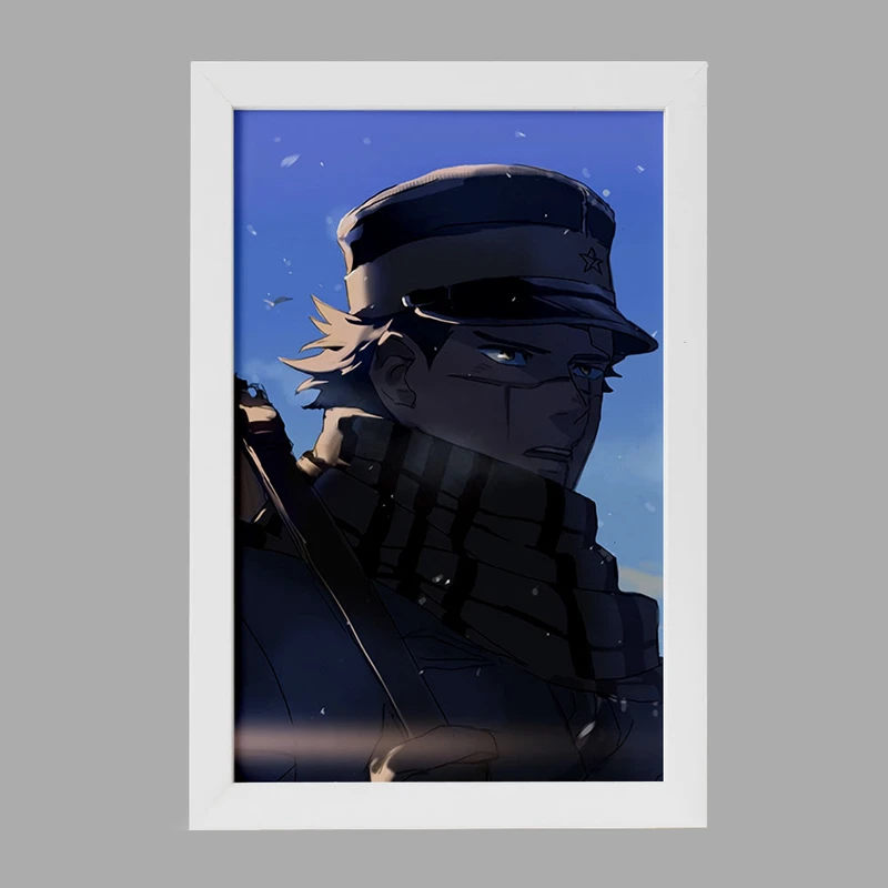 تابلو خندالو مدل سایچی انیمه کامویی طلایی Golden Kamuy کد 23705