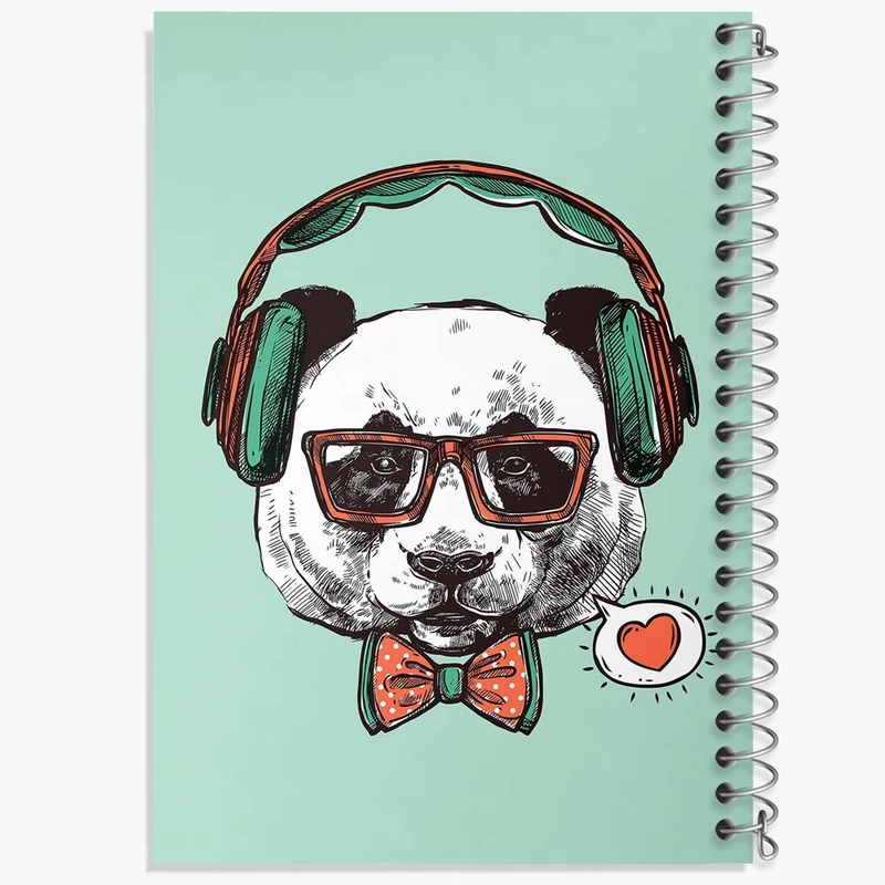 دفتر مشق 100 برگ خندالو طرح موزیک کد 2407