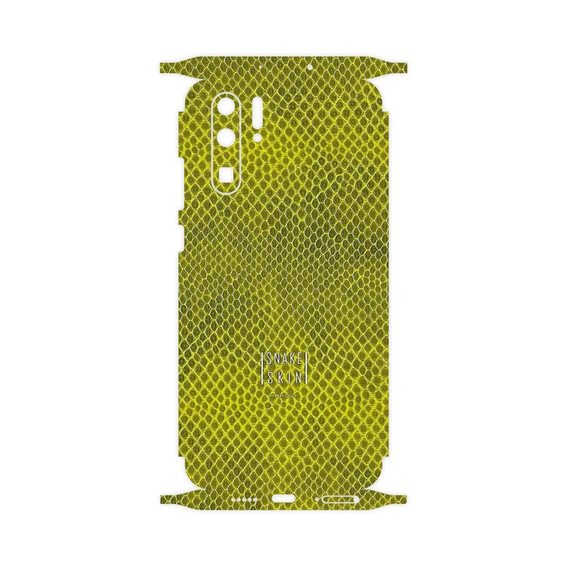 برچسب پوششی ماهوت مدل Yellow Snake Skin-FullSkin مناسب برای گوشی موبایل هوآوی P30 Pro