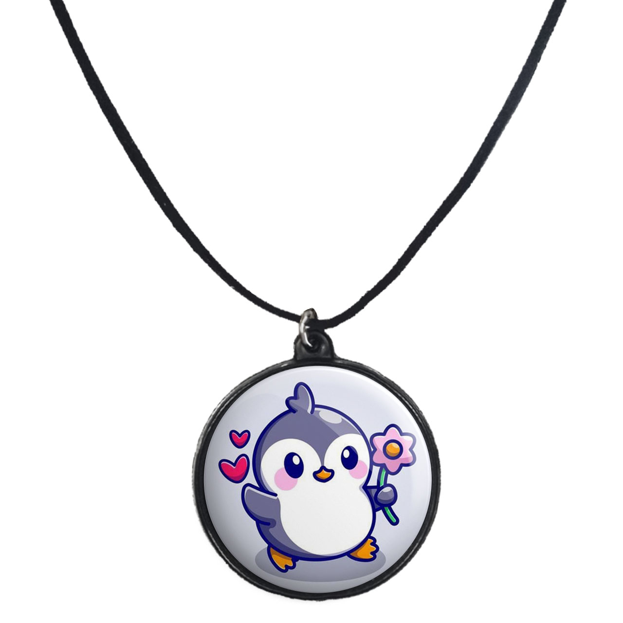 گردنبند پرمانه طرح حیوانات کیوت کد pmb.21383 مدل دو طرفه