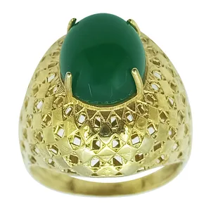 انگشتر نقره زنانه سلین کالا مدل عقیق یشم ce-As292