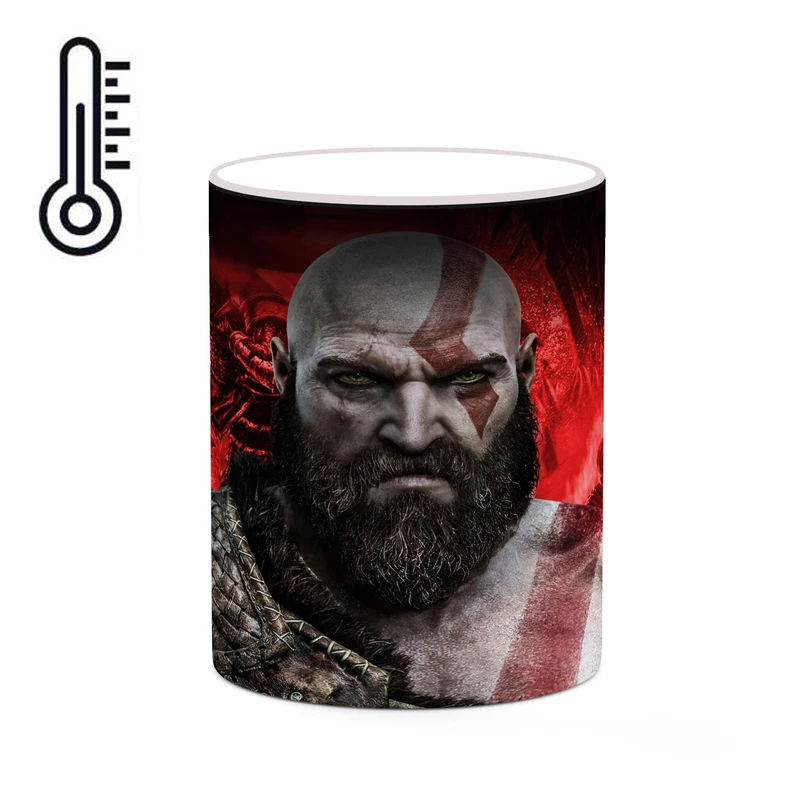 ماگ حرارتی کاکتی طرح گاد آف وار God Of War مدل mgh40807
