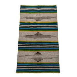 گلیم دستبافت 1 متری مدل راه راه کد 4586