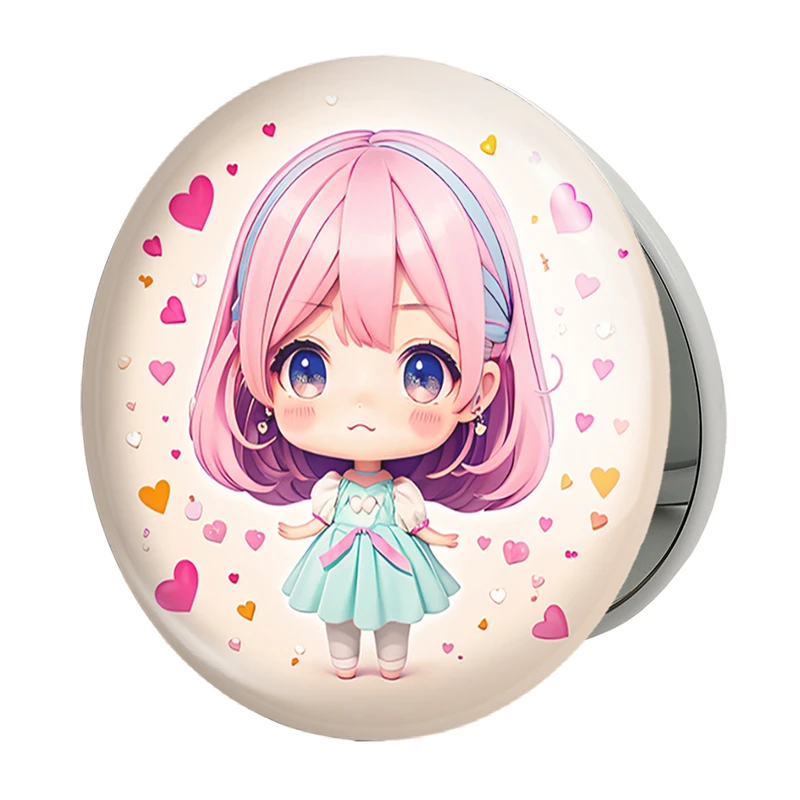 آینه جیبی خندالو طرح دخترانه (Girlish) مدل تاشو کد 36889