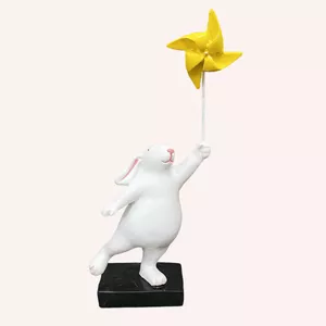 مجسمه مدل  خرگوش و فرفره کد 01