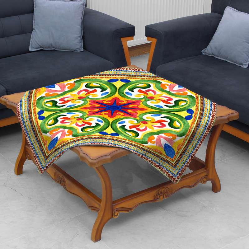 رومیزی طرح کاشی کد 980