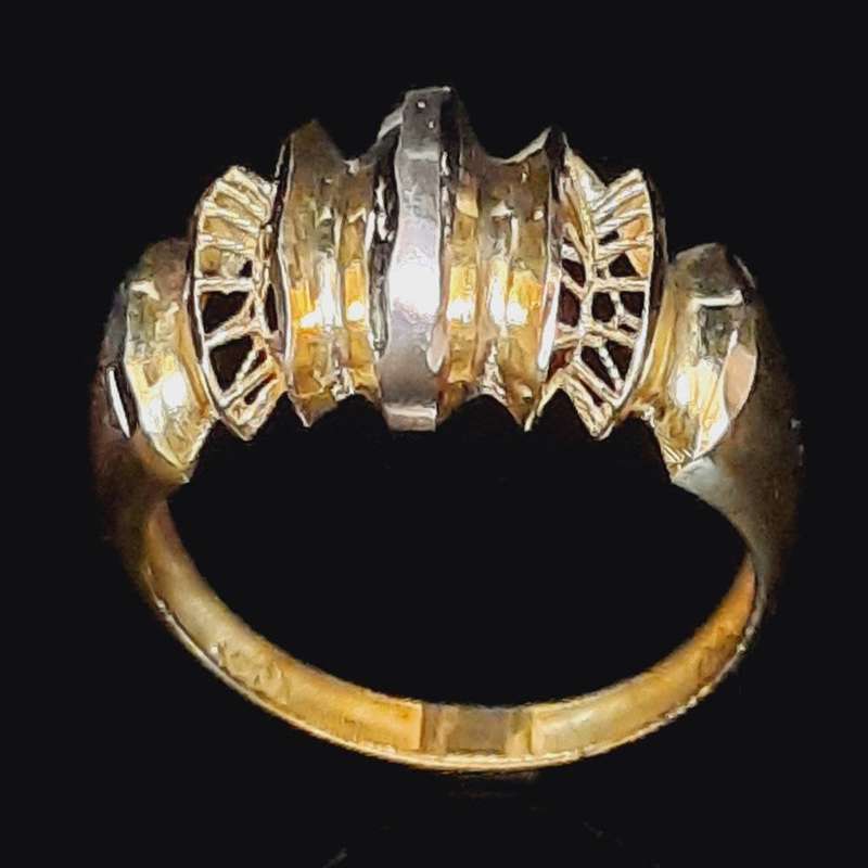 انگشتر طلا 18 عیار زنانه گالری یارطلا مدل فیوژن کد ANF32