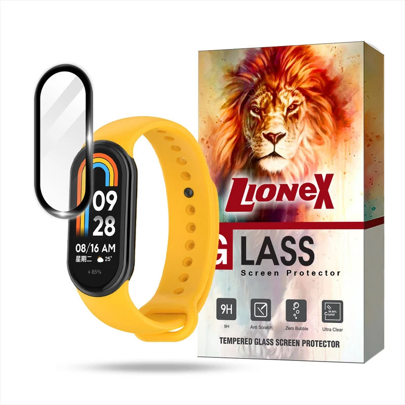  محافظ صفحه نمایش لایونکس مدل PMMWLمناسب برای ساعت هوشمند شیائومی Mi Band 8