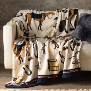پتو مادام کوکو مدل Cheval سایز 170×130 سانتی متر
