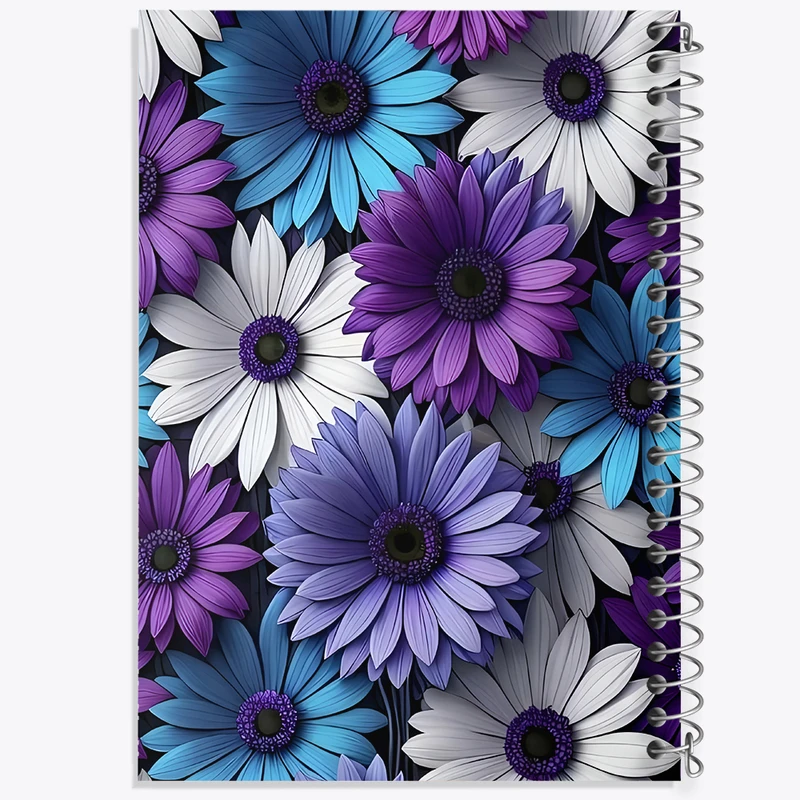 دفتر مشق 50 برگ خندالو طرح گل گلی کد F5246