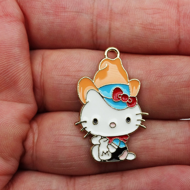 آویز گردنبند بچگانه طرح گربه کد 1076