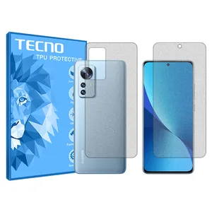Tecno HyMTT model Matte screen protector suitable for Xiaomi 12 mobile phone along with the back of the phone