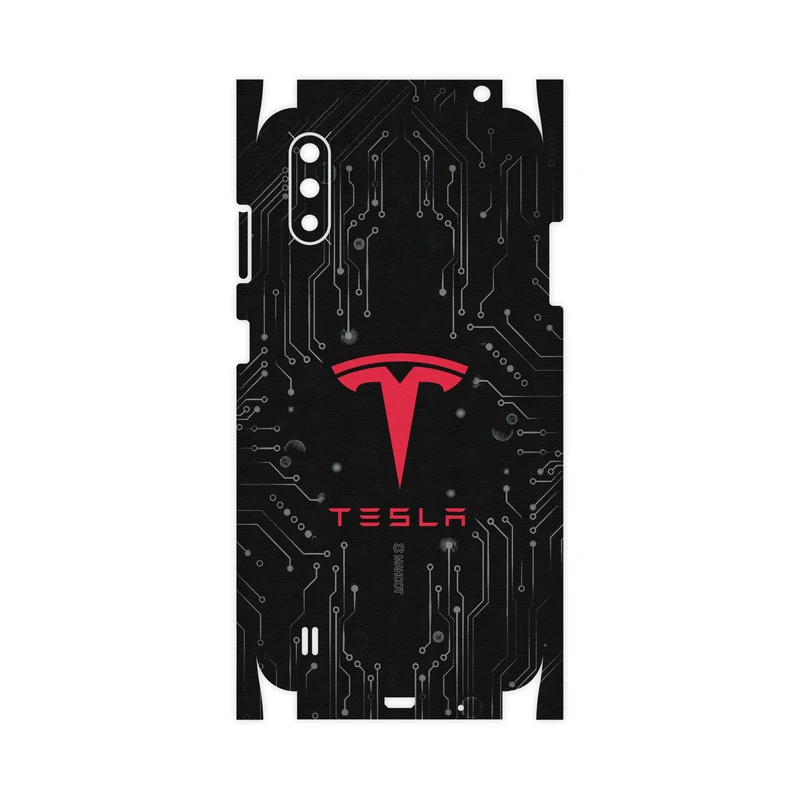 برچسب پوششی ماهوت مدل TESLA-Motors-FullSkin مناسب برای گوشی موبایل سامسونگ Galaxy A01