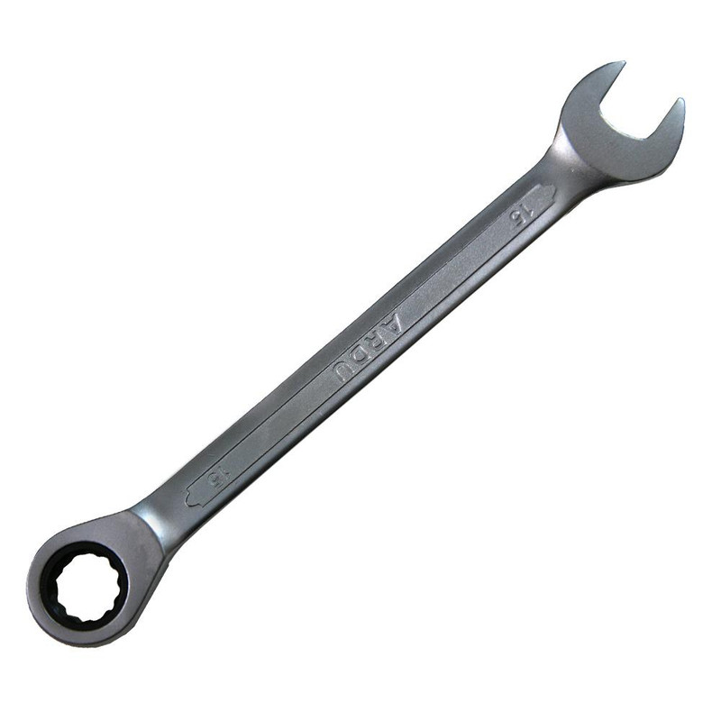 آچار یکسر تخت یکسر جغجغه ای آردو کد 150 سایز 15 میلی متر آچار یکسر تخت یکسر جغجغه ای آردو کد 150 سایز 15 میلی متر