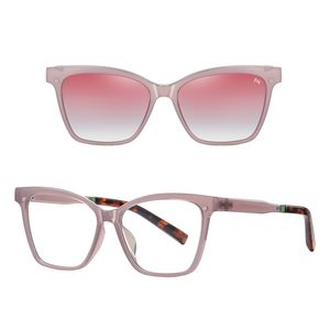 فریم عینک طبی آلبرت وگ مدل CG7704C743-P199 Polarized Double Switch به همراه کاور آفتابی