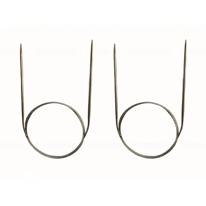  میل بافتنی مدل گرد سیم بکسلی کد 3540 مجموعه 2 عددی