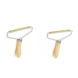 پرزگیر لباس مدل دسته چوبی بسته 2 عددی