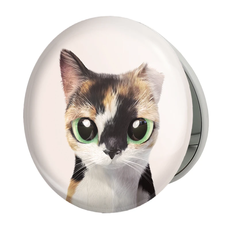 آینه جیبی خندالو طرح گربه مدل تاشو کد 28219 