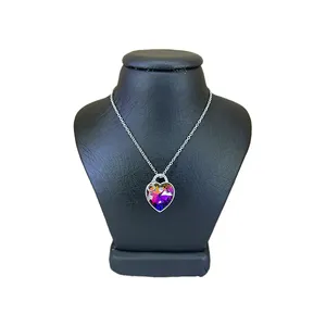 گردنبند نقره زنانه سواروسکی مدل قلب و کلید کد 30005