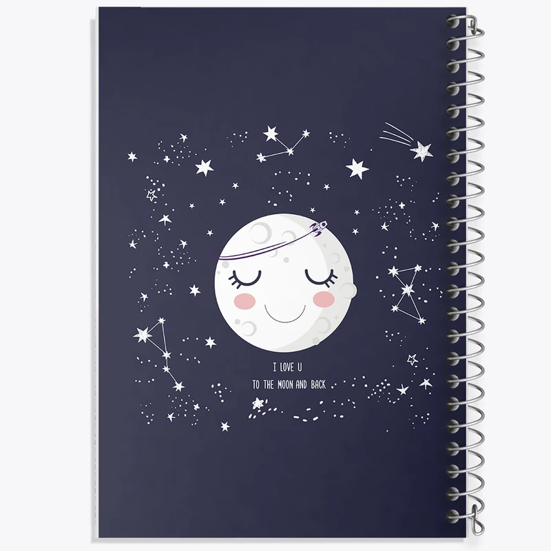 دفتر لیست خرید 50 برگ خندالو طرح ماه کد N815