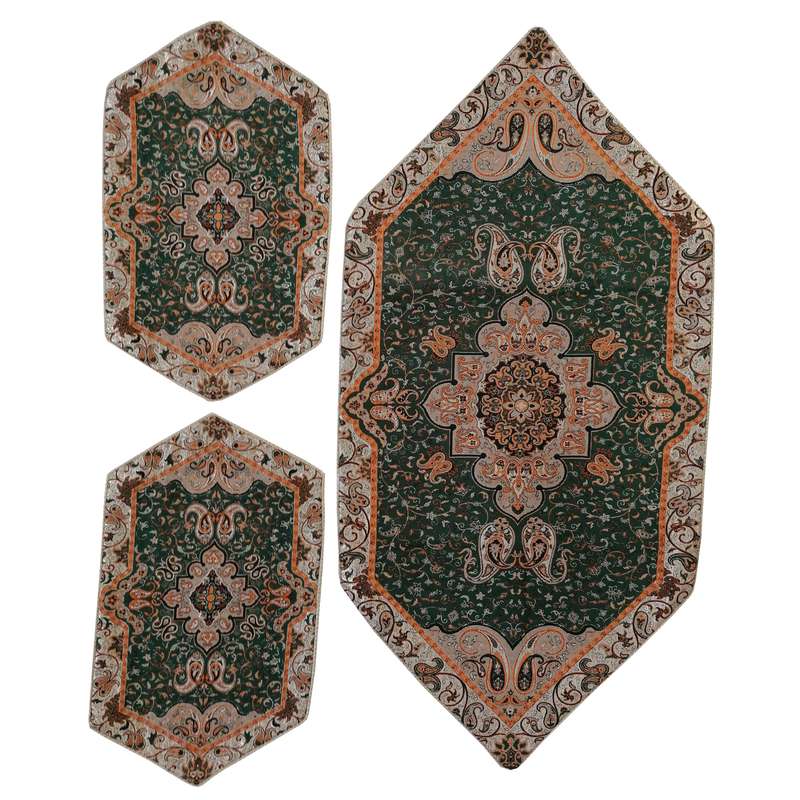 ست 3 تکه رومیزی ترمه کد 57