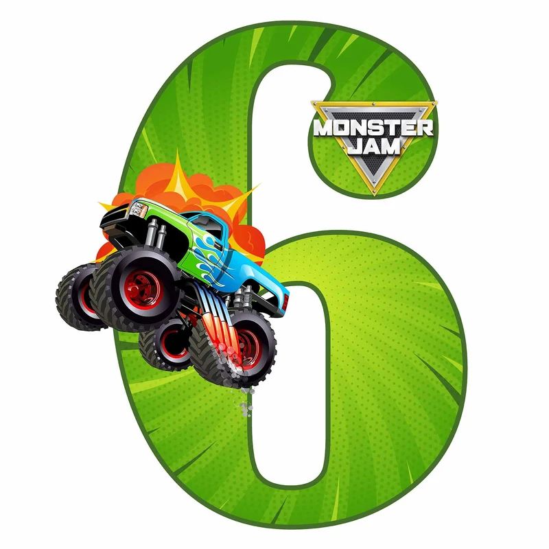 استند رومیزی مدل عدد 6 طرح مانستر جم کد 1579