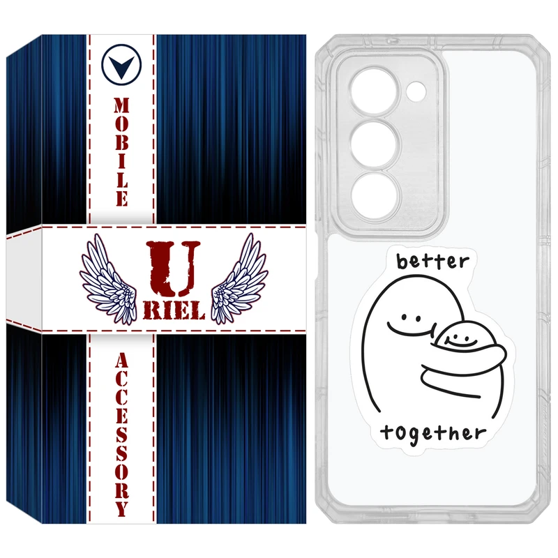 کاور یوریل مدل Clear کد 90 طرح Together مناسب برای گوشی موبایل شیائومی Redmi 15 4G