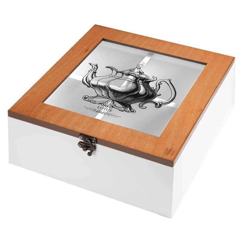 جعبه چای کیسه ای مدل TS-22x22x10-W/BR-A