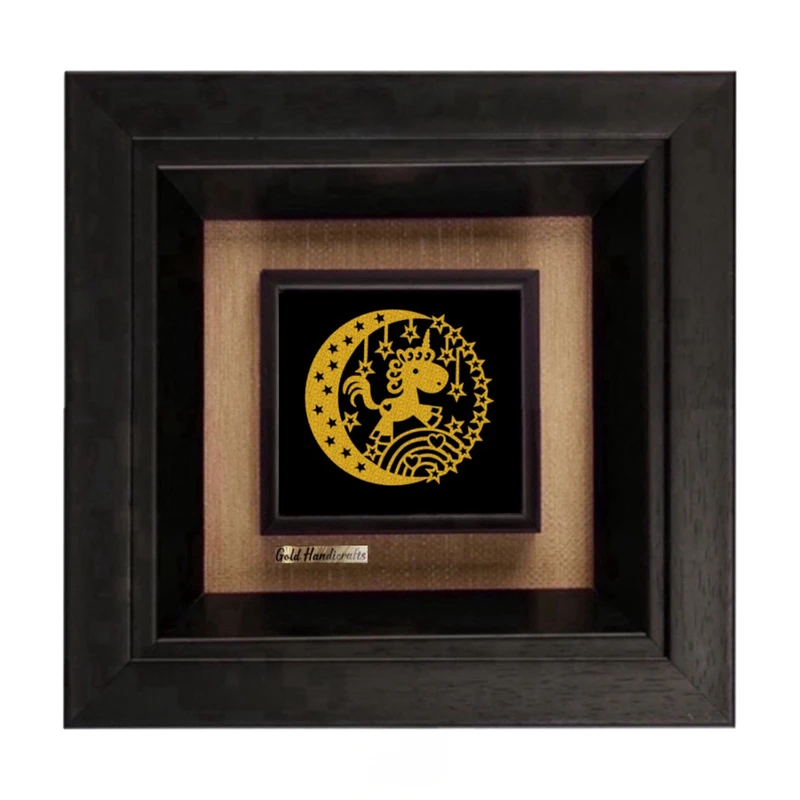 تابلو طلاکوب زرکات طرح یونیکورن مدل F293