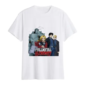 تی شرت آستین کوتاه مردانه مدل انیمه کیمیاگر تمام فلزی کد fullmetal alchemist m09