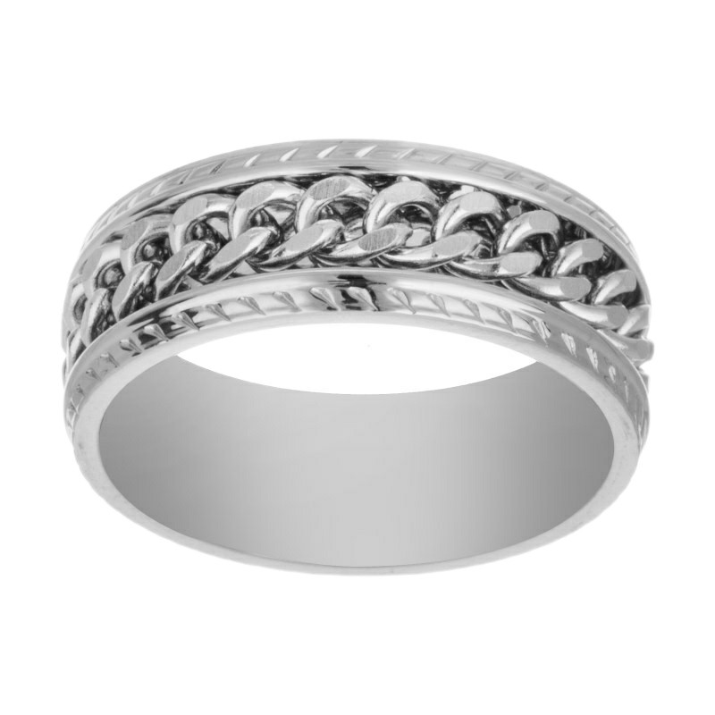 انگشتر مدل زنجیر دار اسپینر کد S انگشتر مدل زنجیر دار اسپینر کد S