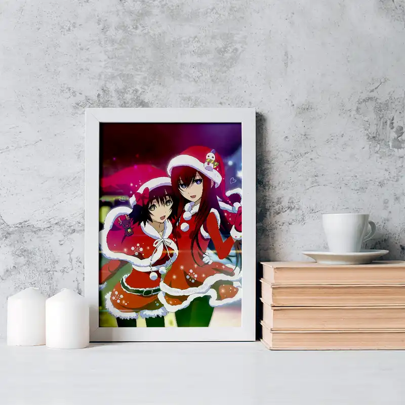 تابلو خندالو مدل کوریسو ماکیسه و مایوری انیمه اشتاینز گیت کد 17509